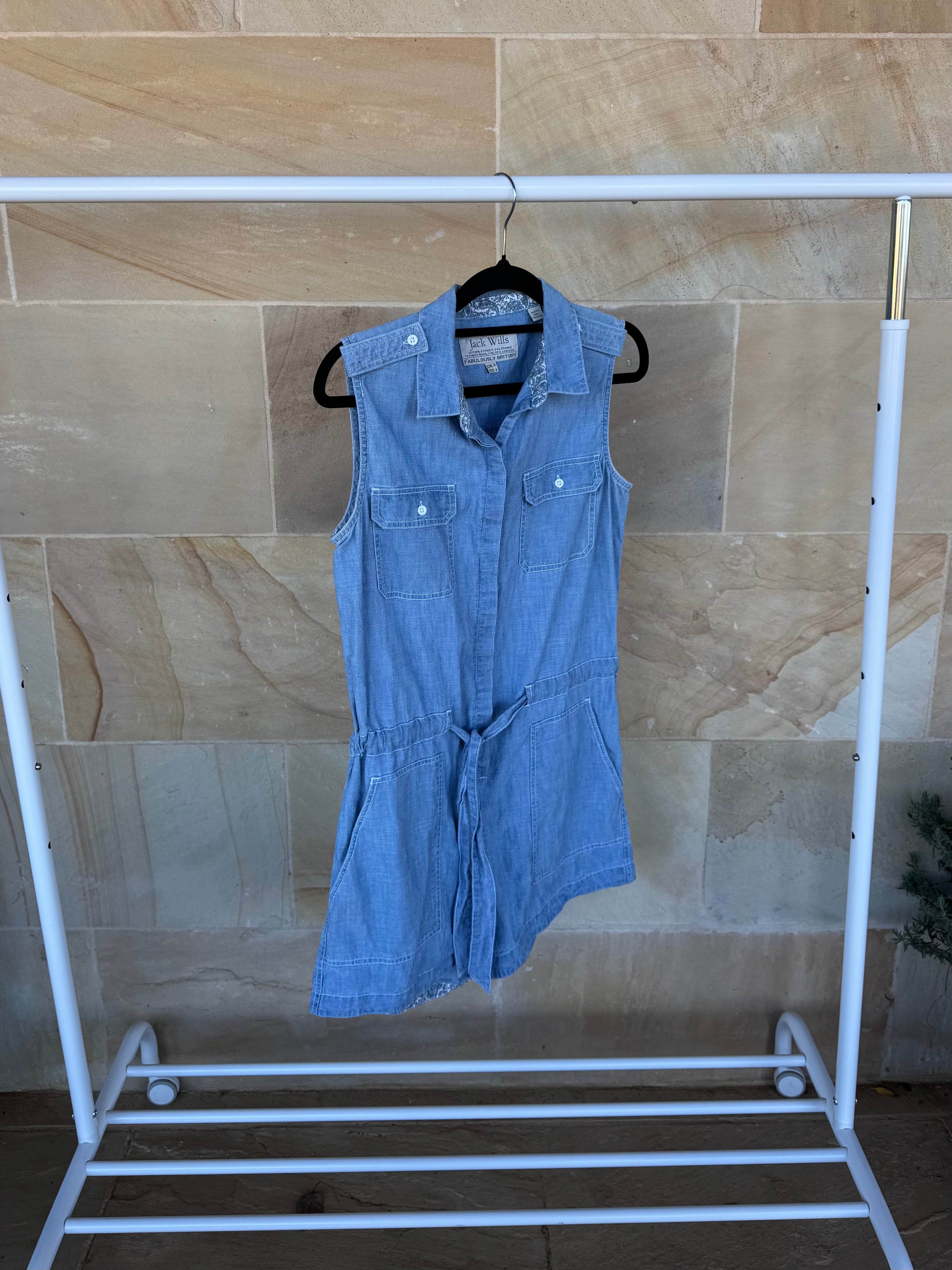 JACK WILLS DENIM ROMPER 8