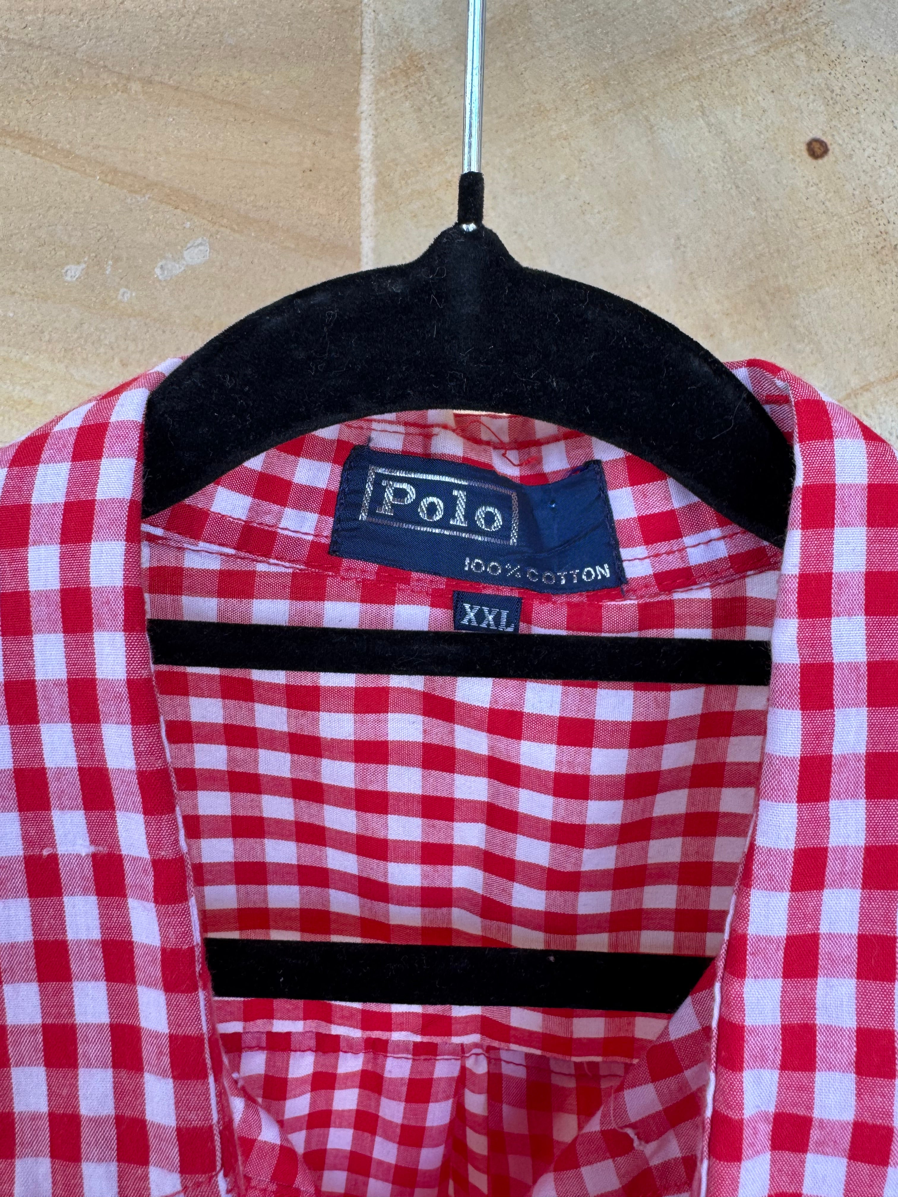 POLO RALPH LAUREN CHECKED SHIRT MENS 2XL