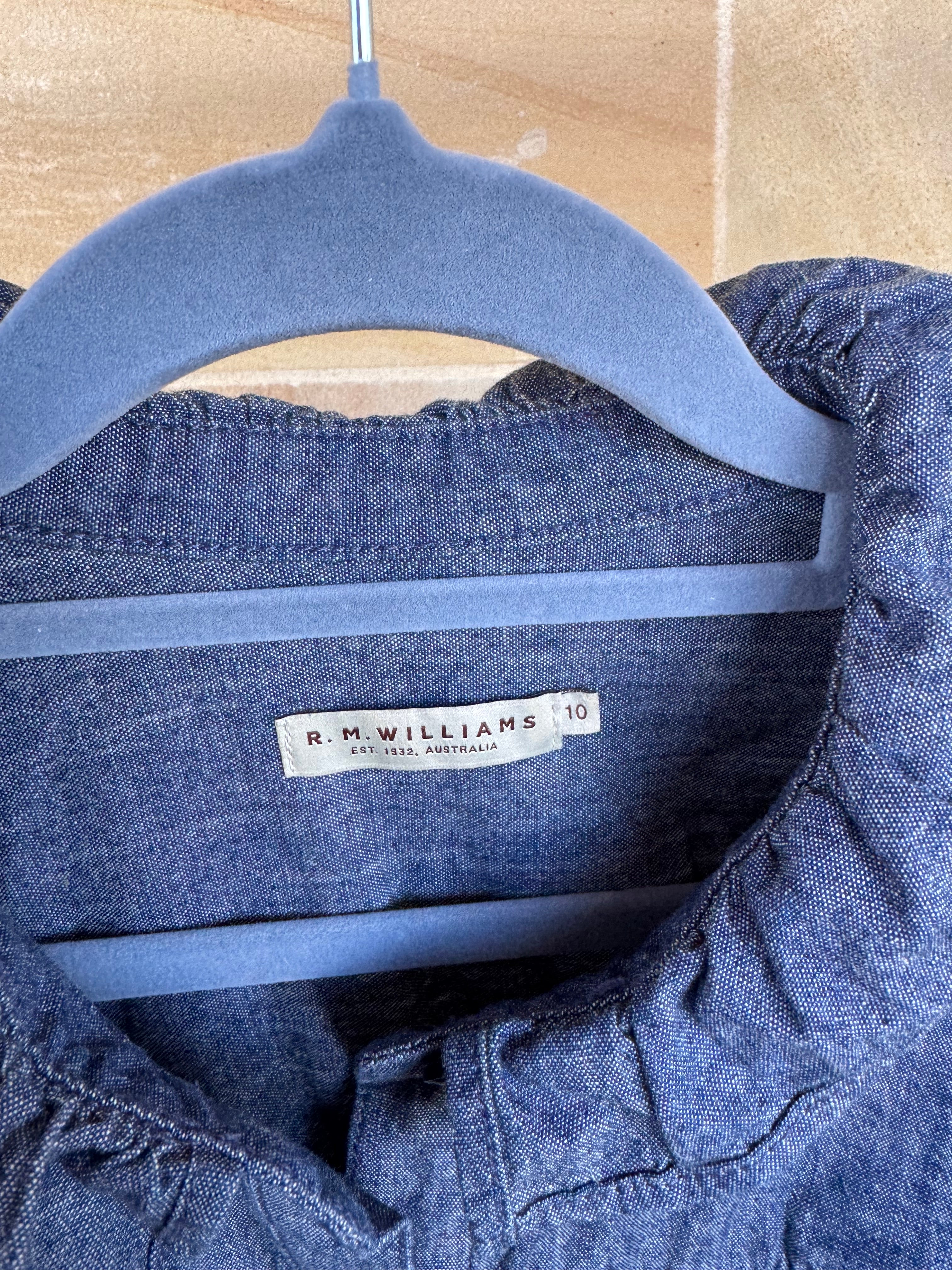 R.M. WILLIAMS DENIM SHIRT 10