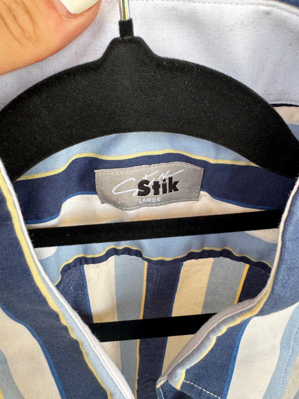 STIK STRIPED SHIRT L
