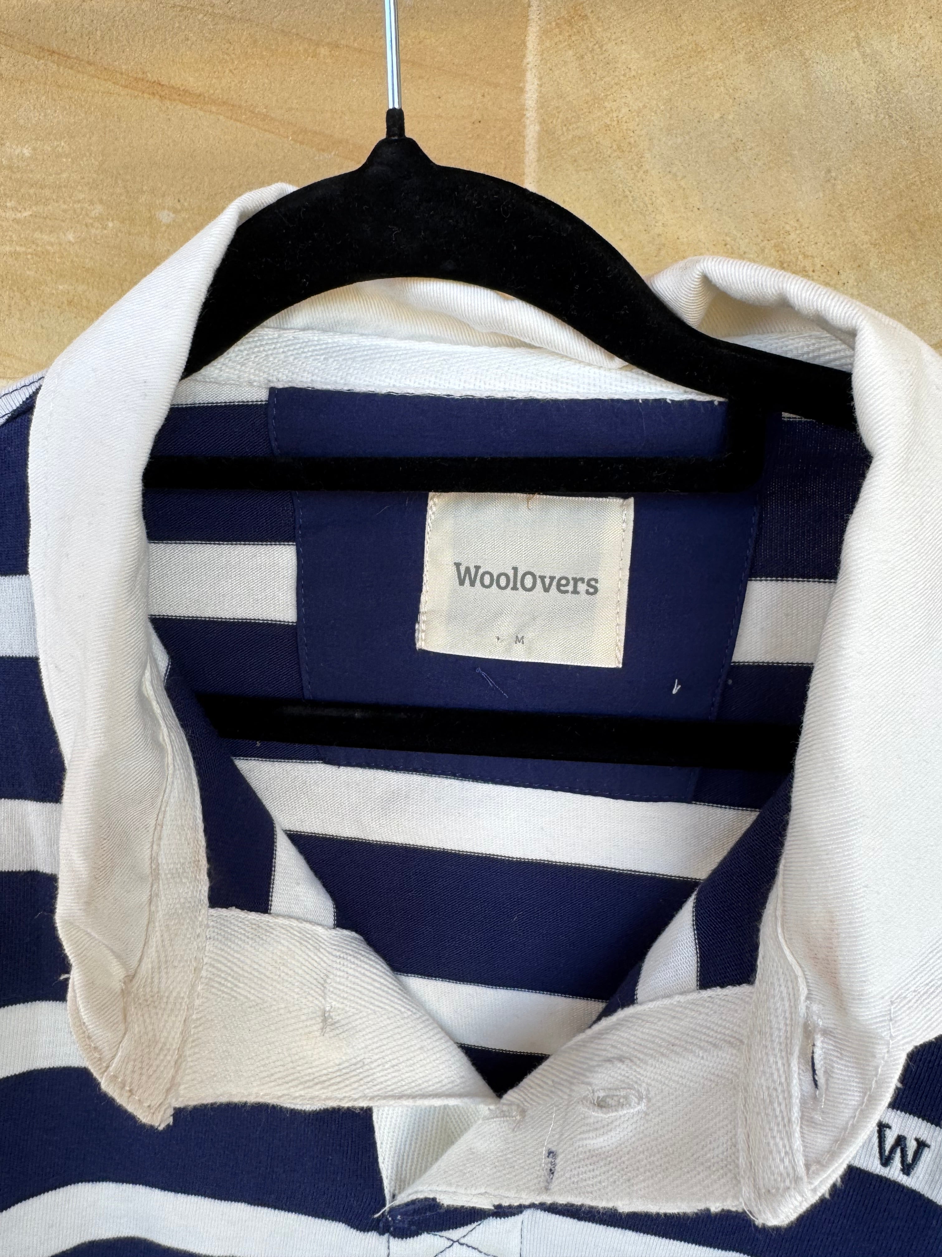 WOOLOVERS STRIPED RUGBY JUMPER M