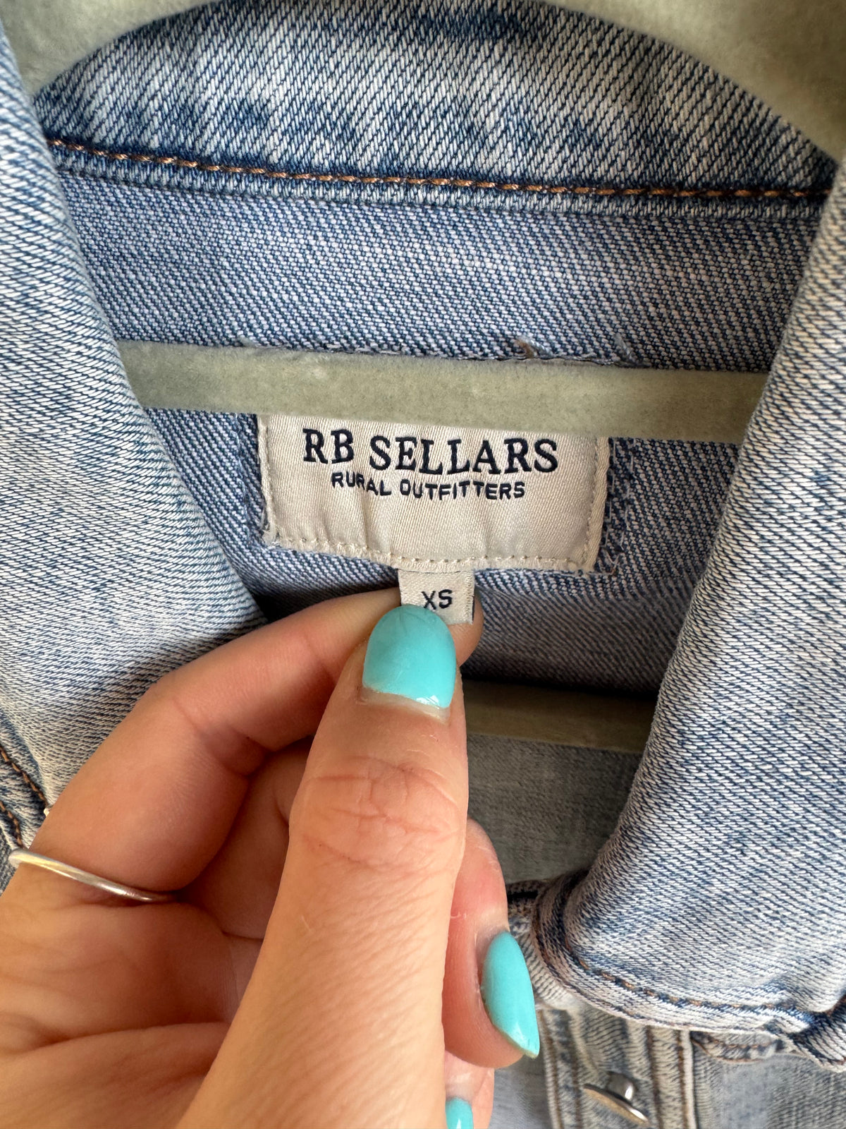 RB SELLARS DENIM SHIRT JACKET XS