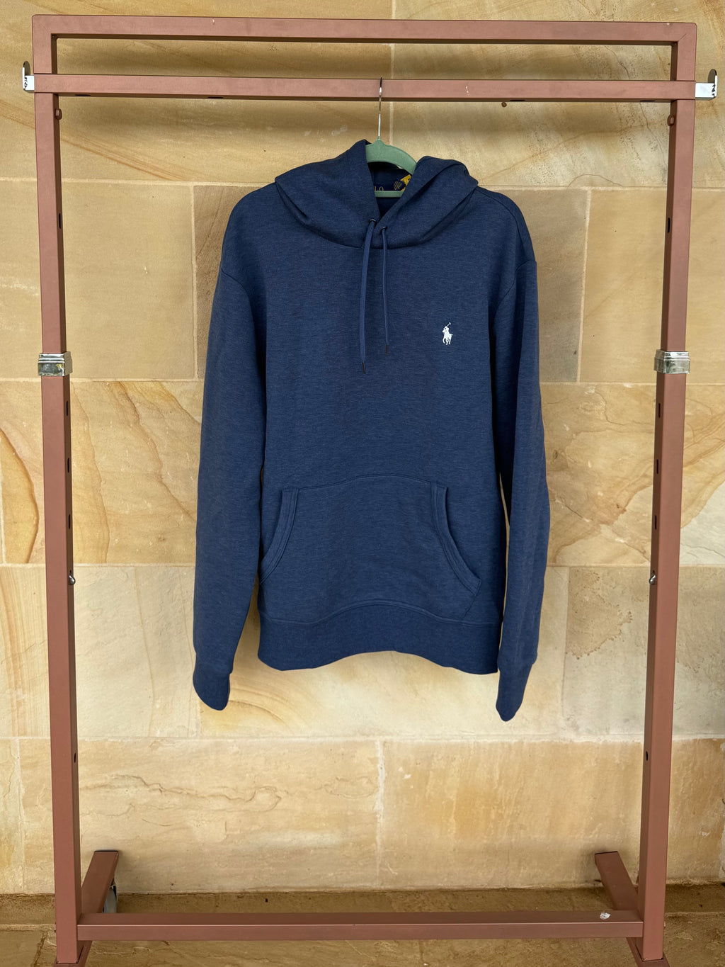 POLO RALPH LAUREN NAVY HOODIE M
