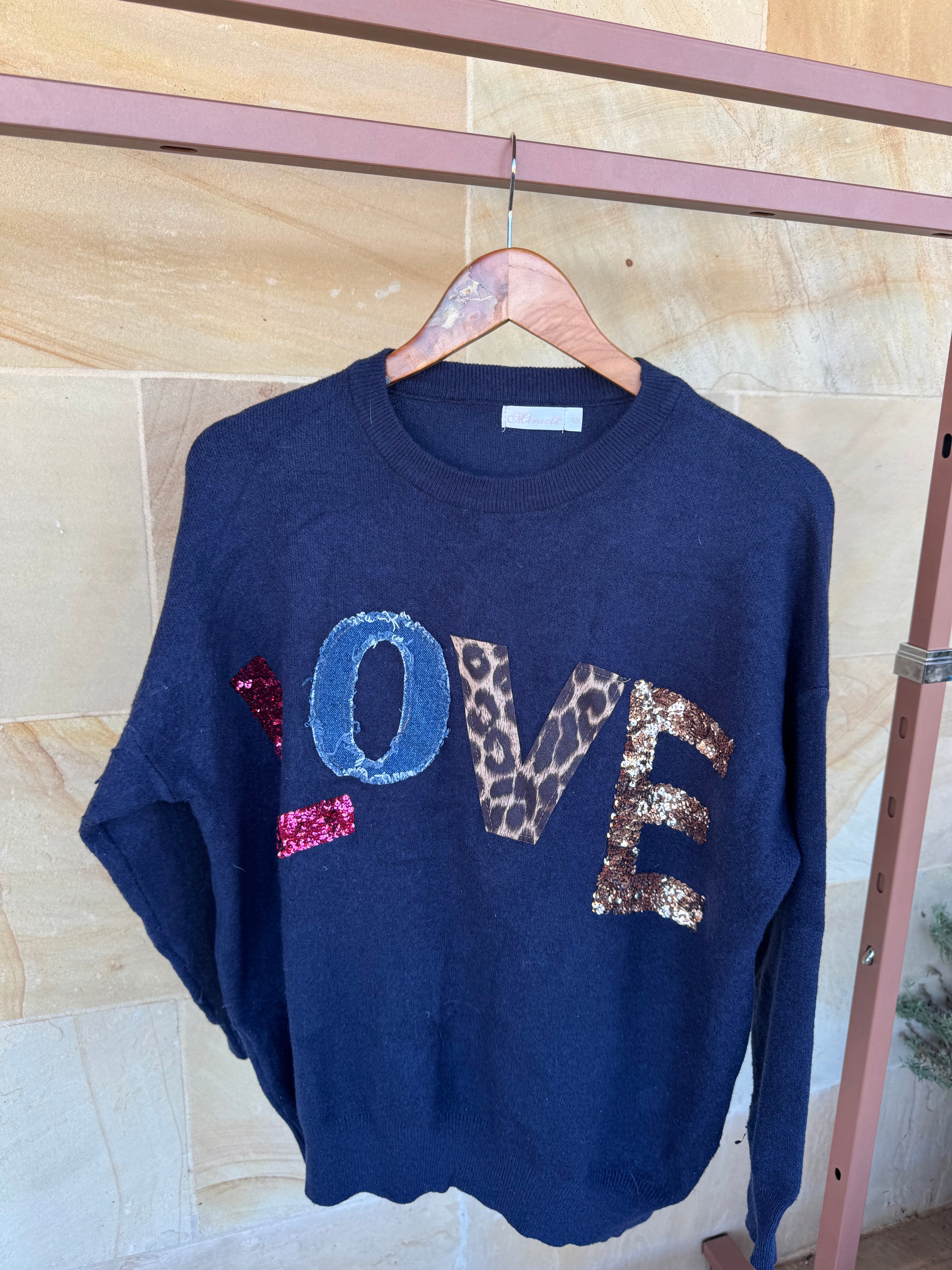 LOVE WOOL BLEND JUMPER S/M