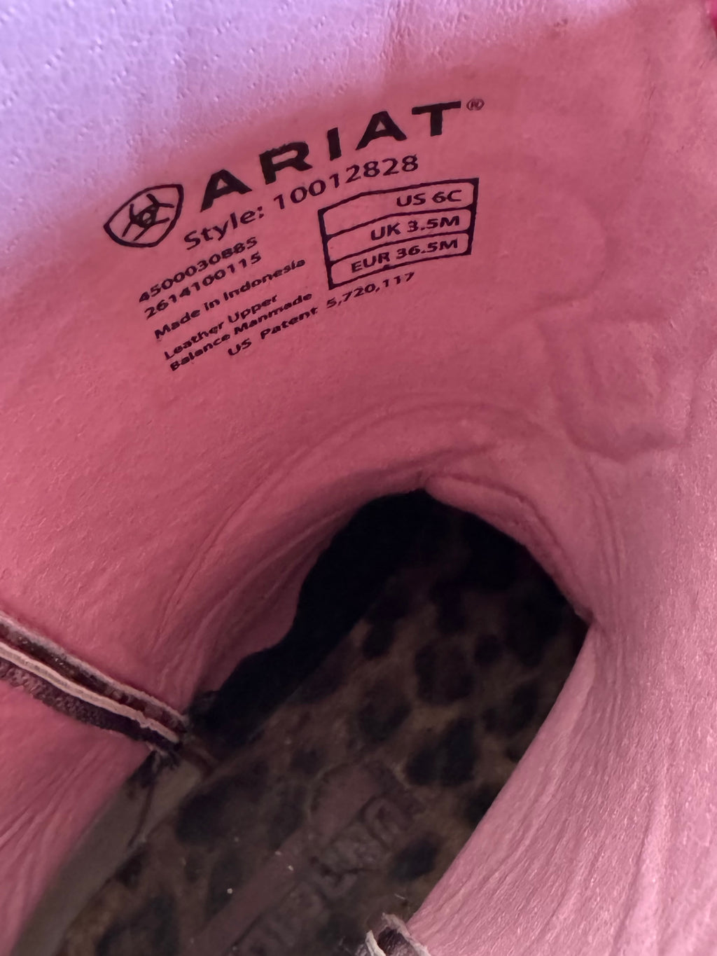 *RESERVED* ARIAT PINK CAMO BOOTS 36.5