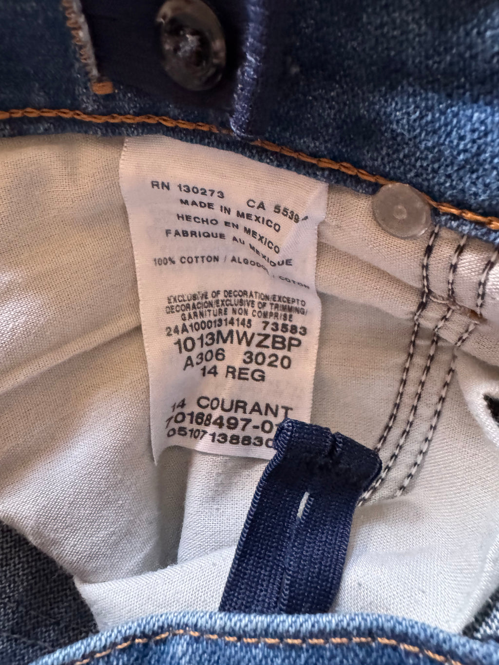 WRANGLER KIDS JEANS 14R