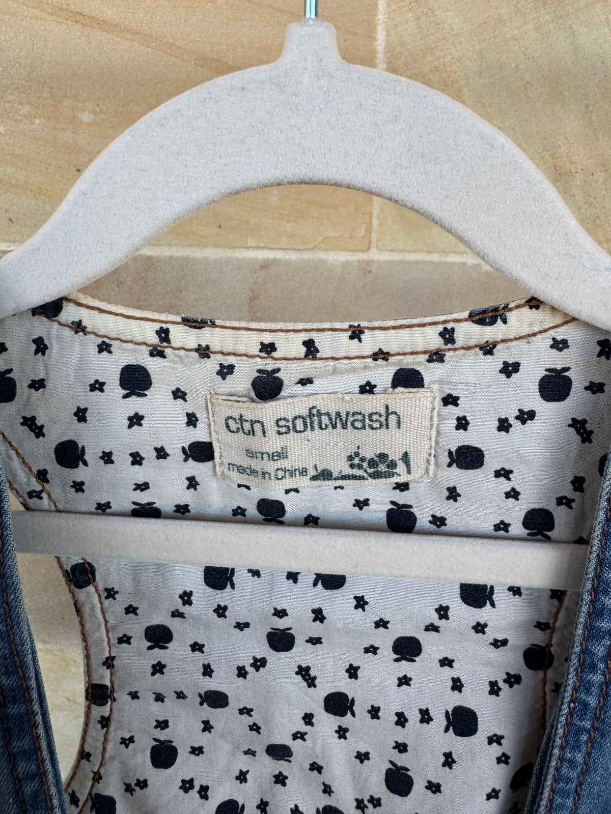 CTN SOFTWASH DENIM TOP S