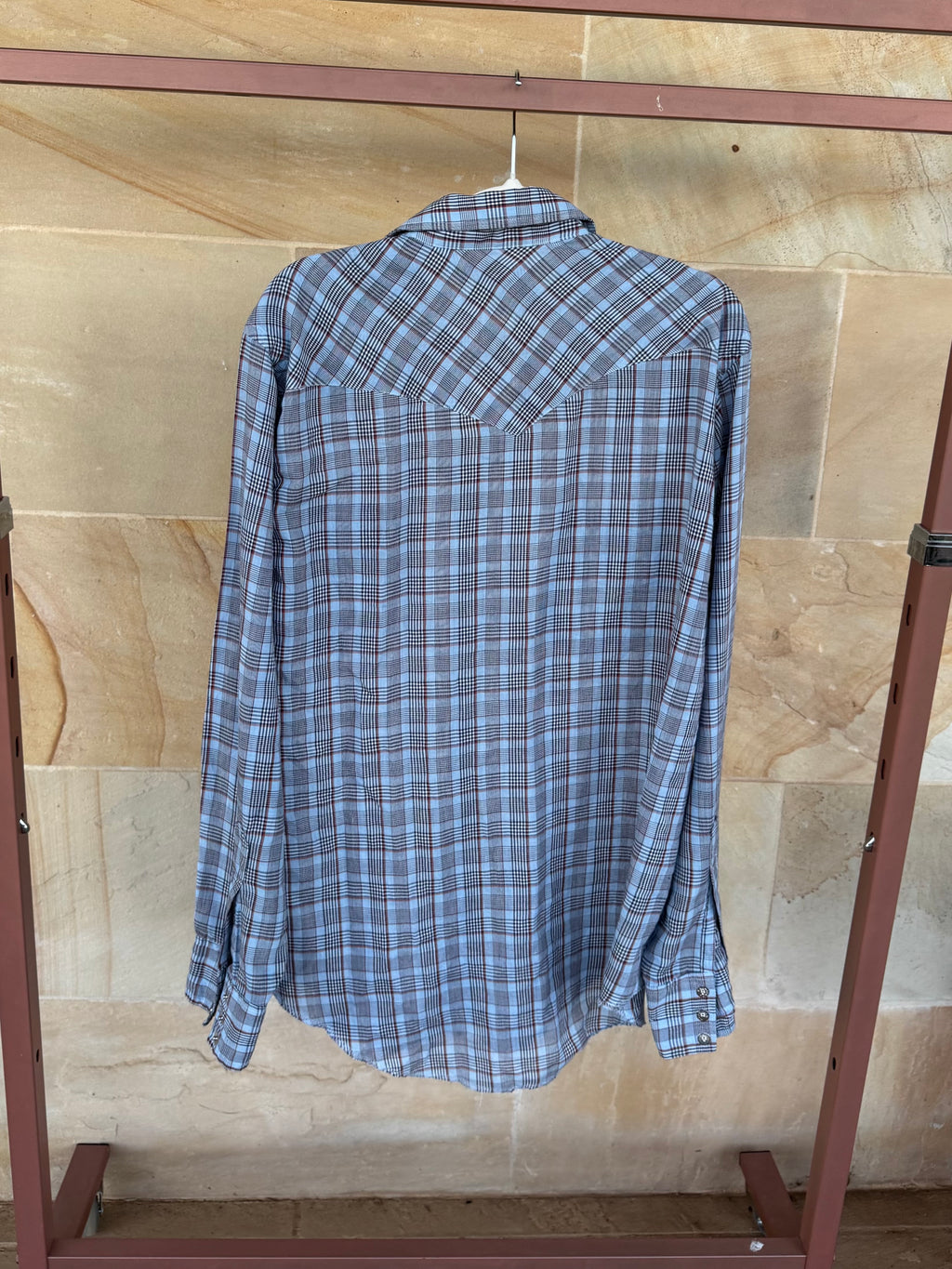 WRANGLER PEARL SNAP SHIRT L