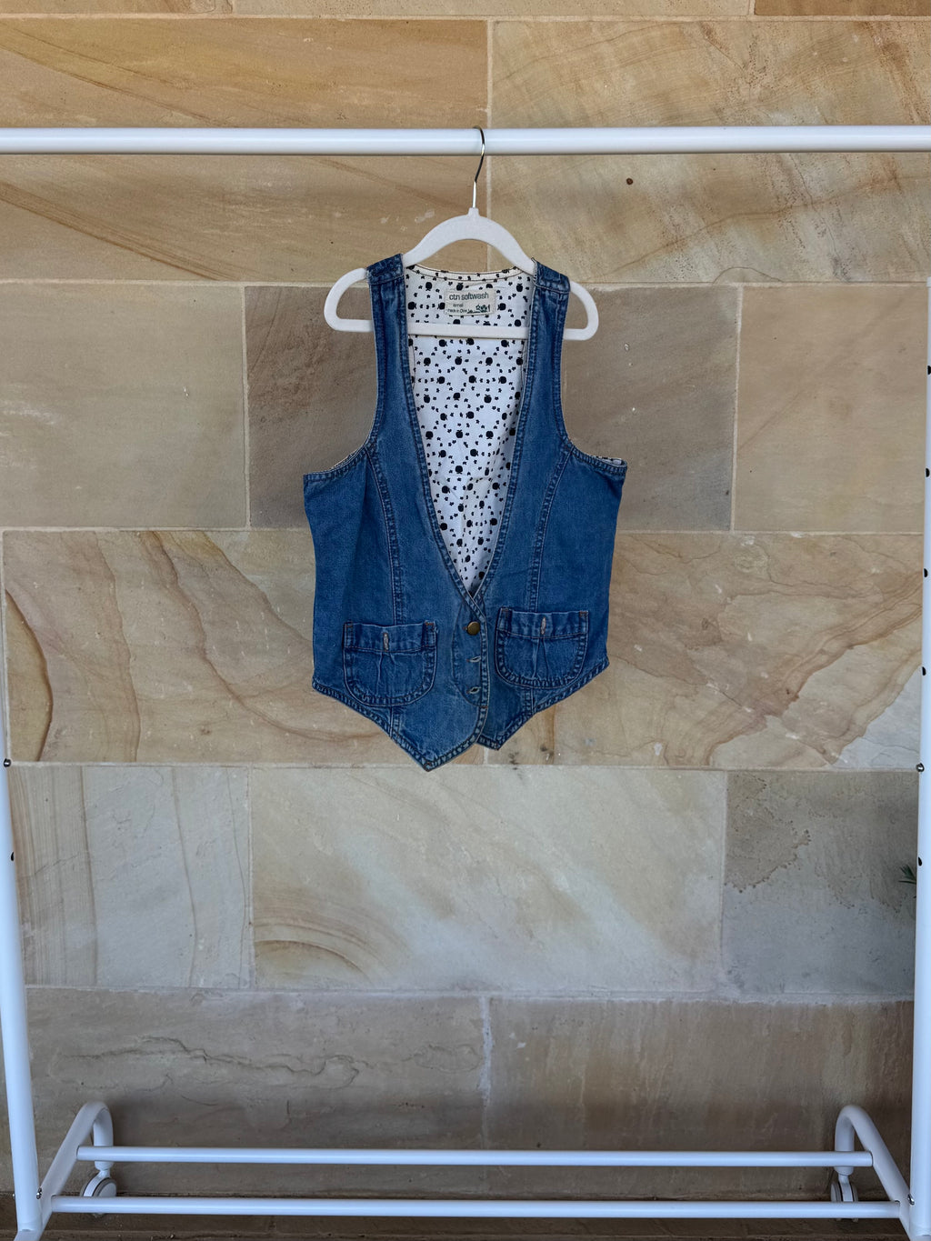 CTN SOFTWASH DENIM TOP S