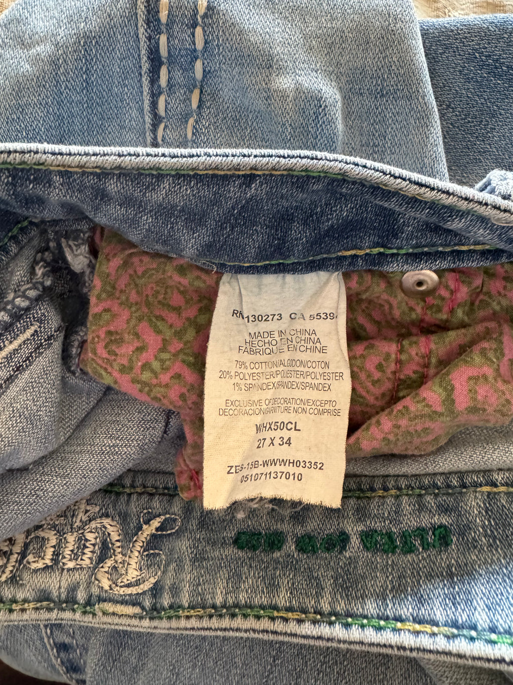 WRANGLER ROCK 47 JEANS 27/34