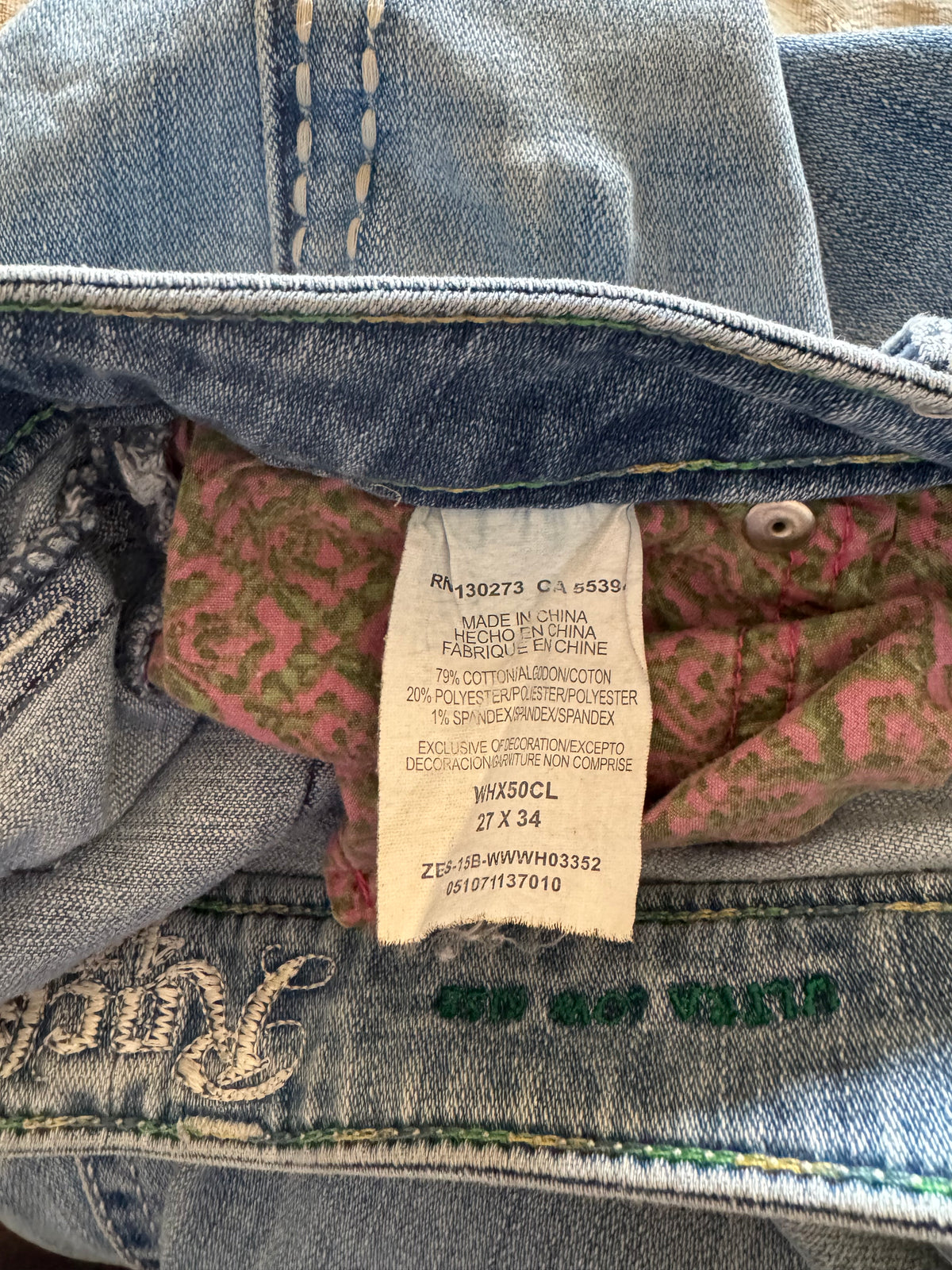 WRANGLER ROCK 47 JEANS 27/34
