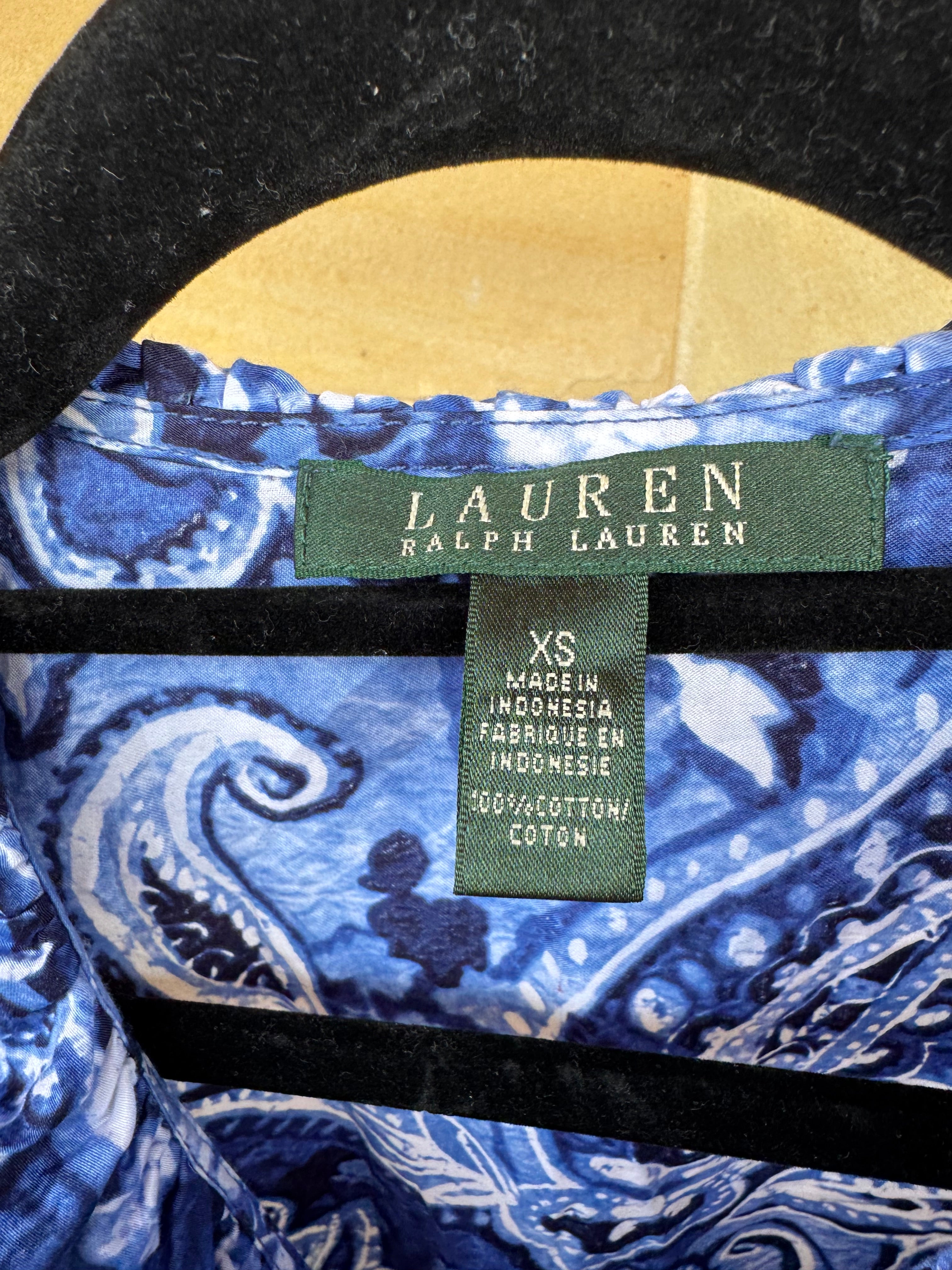 POLO RALPH LAUREN BLOUSE XS