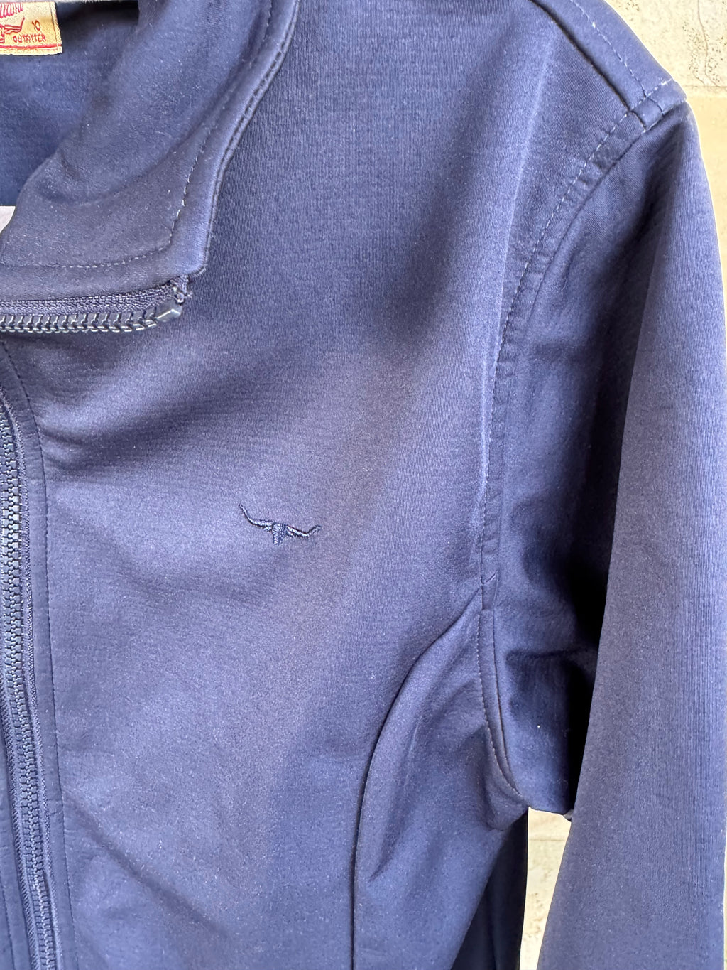 R.M. WILLIAMS NAVY SOFTSHELL JACKET 10