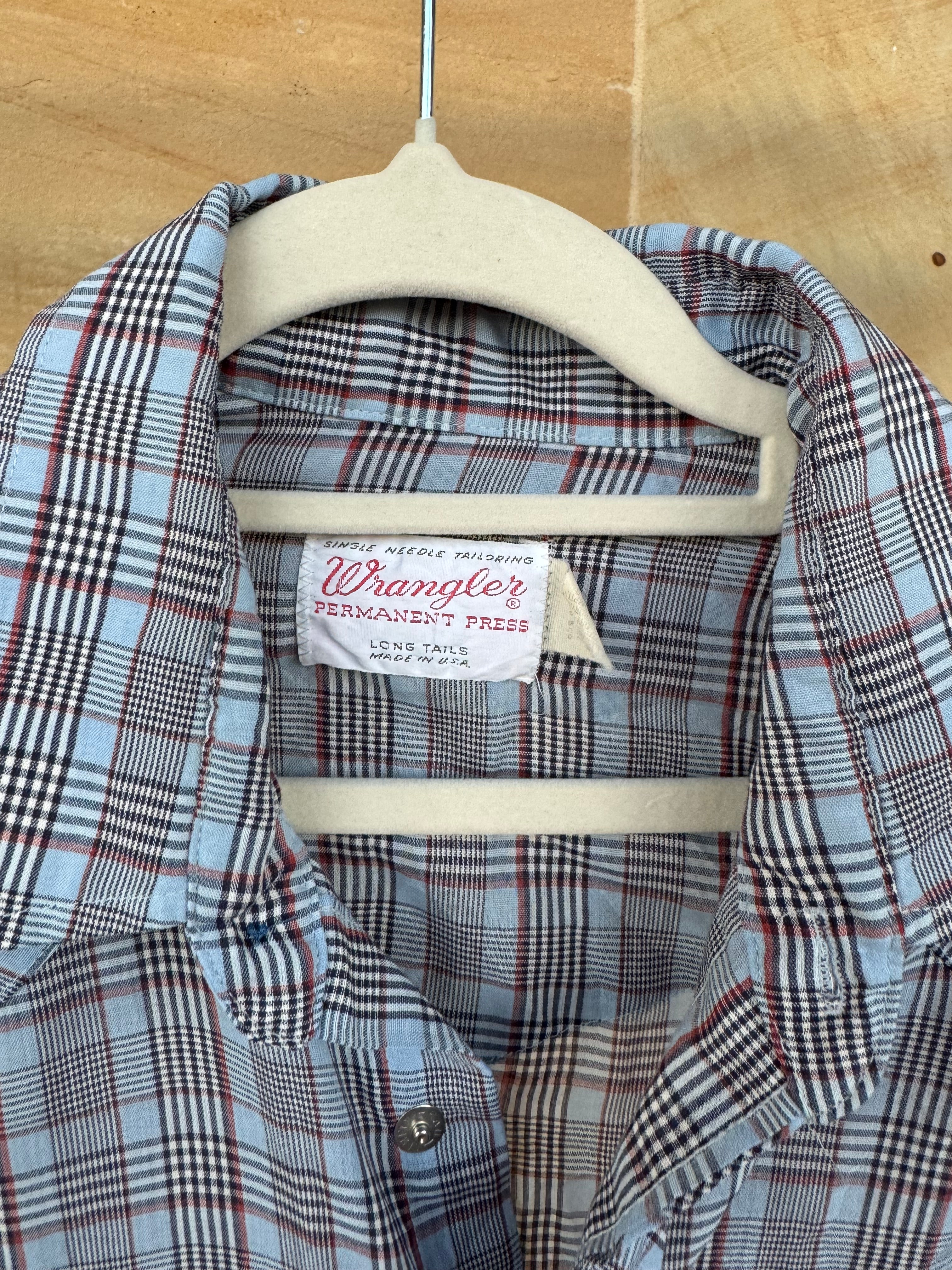 WRANGLER PEARL SNAP SHIRT L