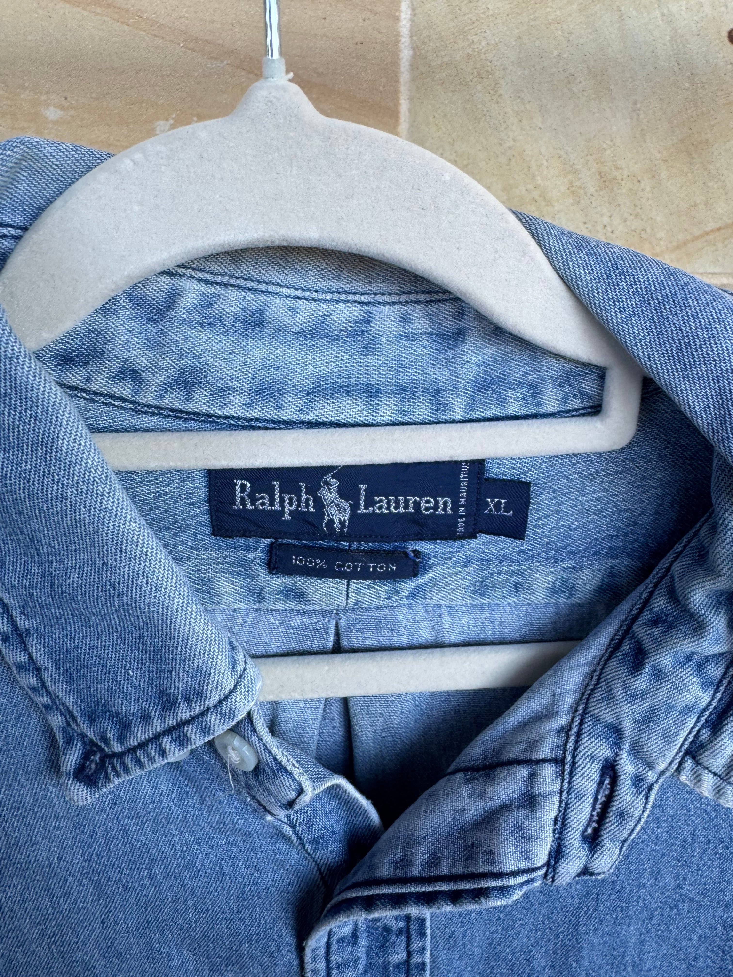 POLO RALPH LAUREN DENIM SHIRT XL