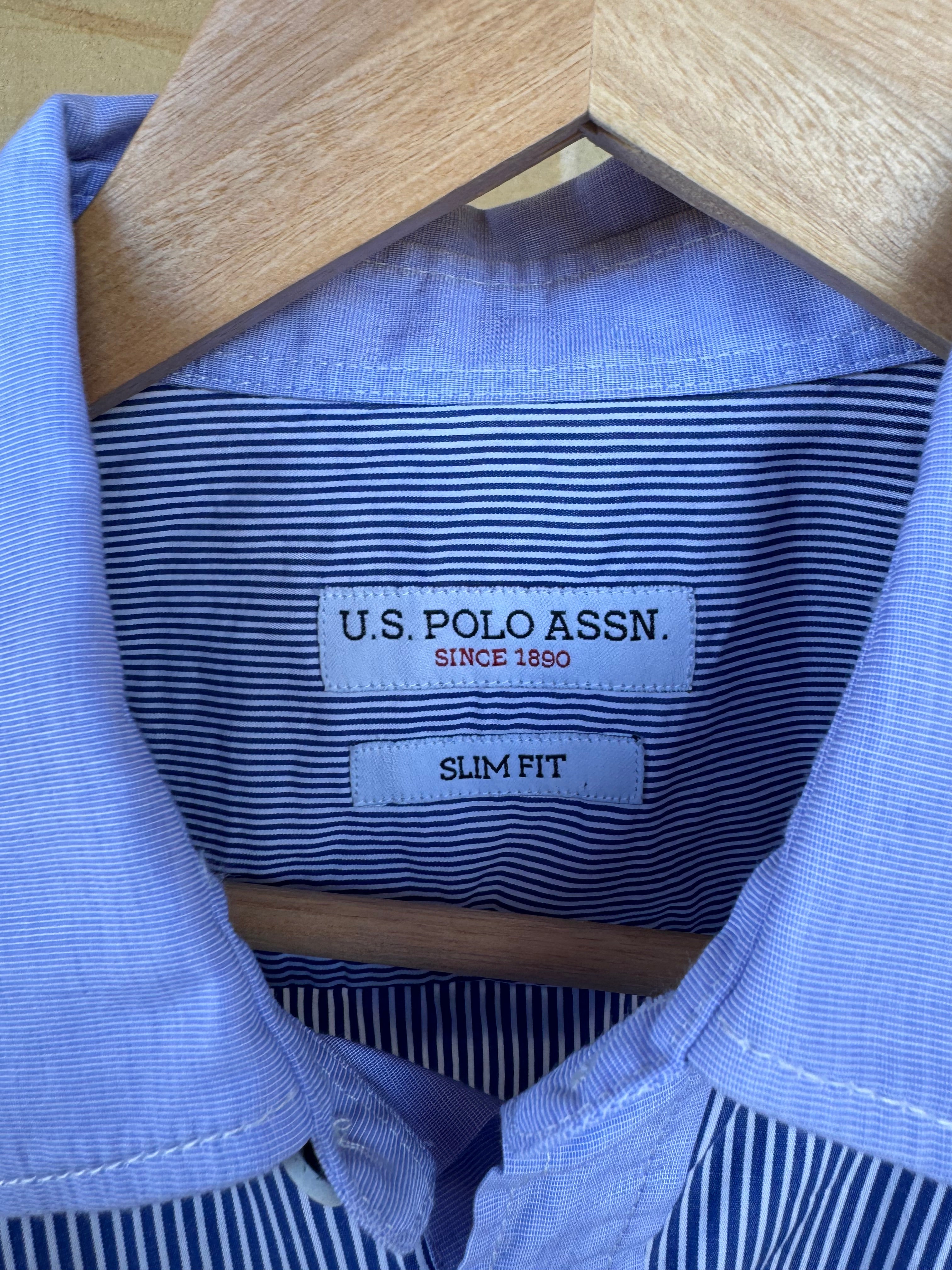 U.S. POLO ASSN STRIPED SHIRT WOMENS M