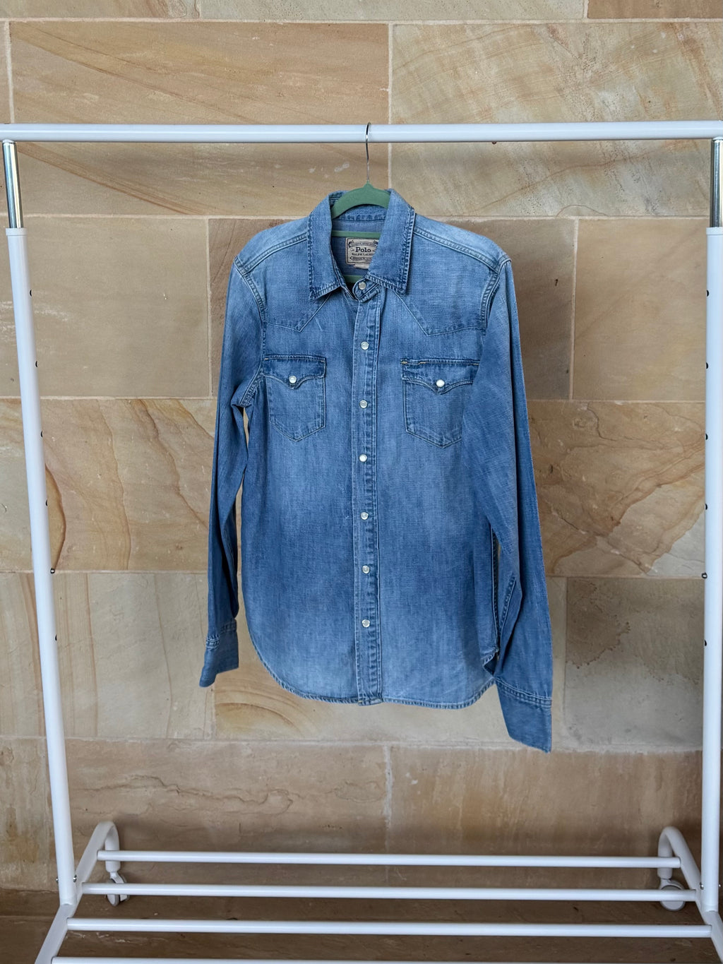 POLO RALPH LAUREN VINTAGE DENIM SHIRT M