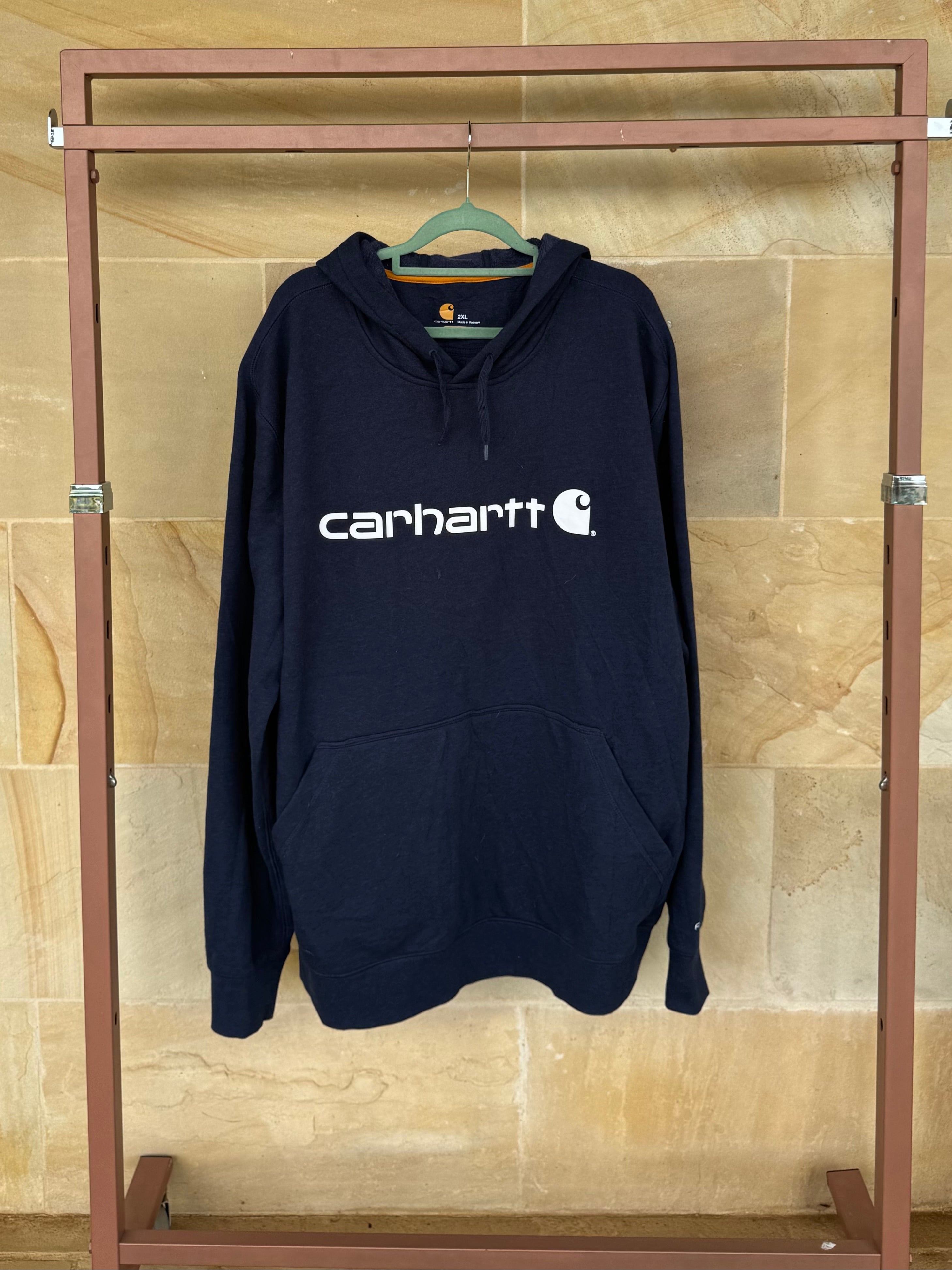 CARHARTT NAVY HOODIE 2XL