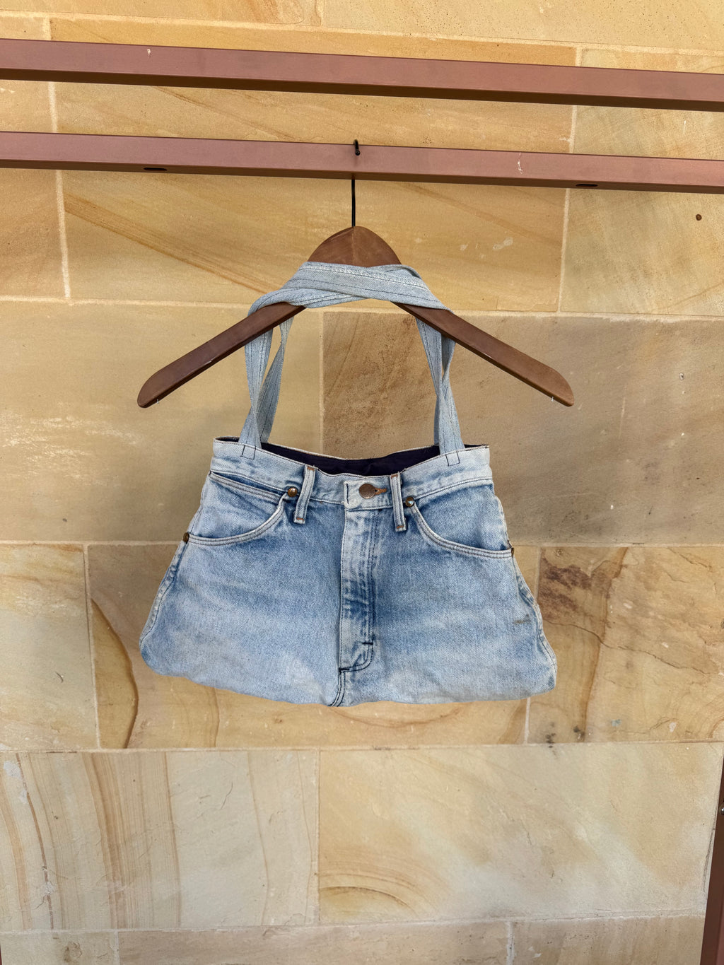 WRANGLER DENIM REWORKED BAG