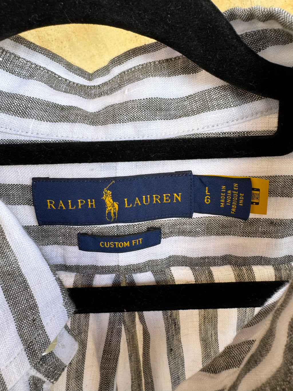 POLO RALPH LAUREN LINEN SHIRT MENS L