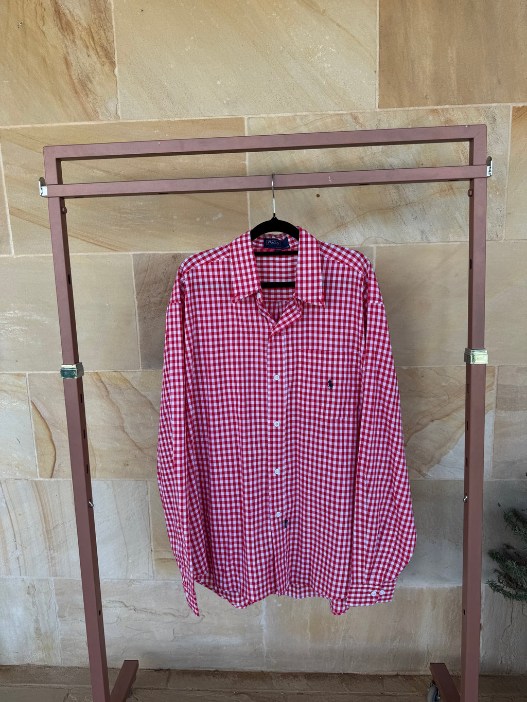 POLO RALPH LAUREN CHECKED SHIRT MENS 2XL