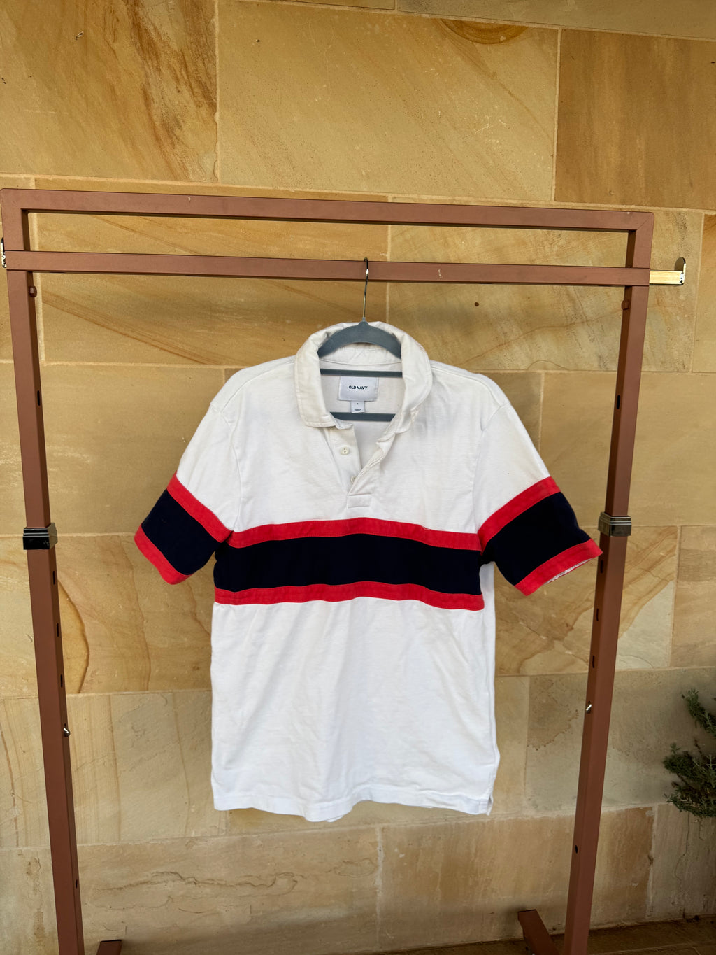 OLD NAVY RUGBY POLO SHIRT M
