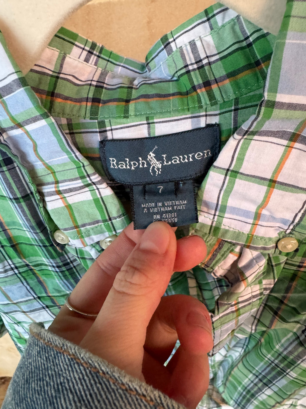 RALPH LAUREN SHIRT KIDS 7