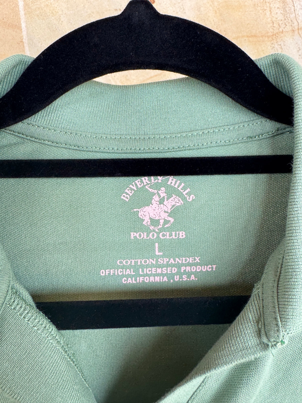 BEVERLY HILLS POLO CLUB POLO SHIRT L