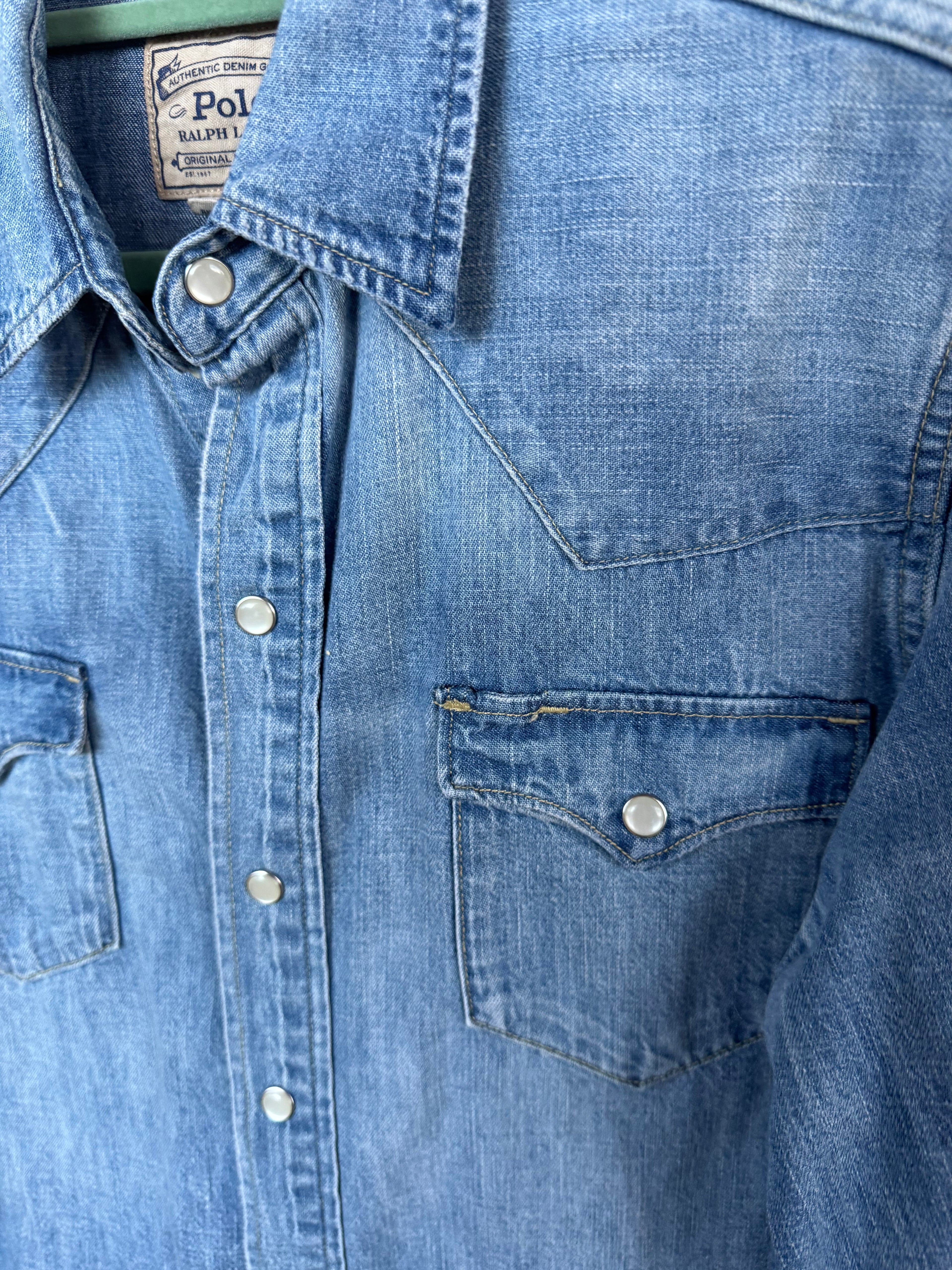 POLO RALPH LAUREN VINTAGE DENIM SHIRT M