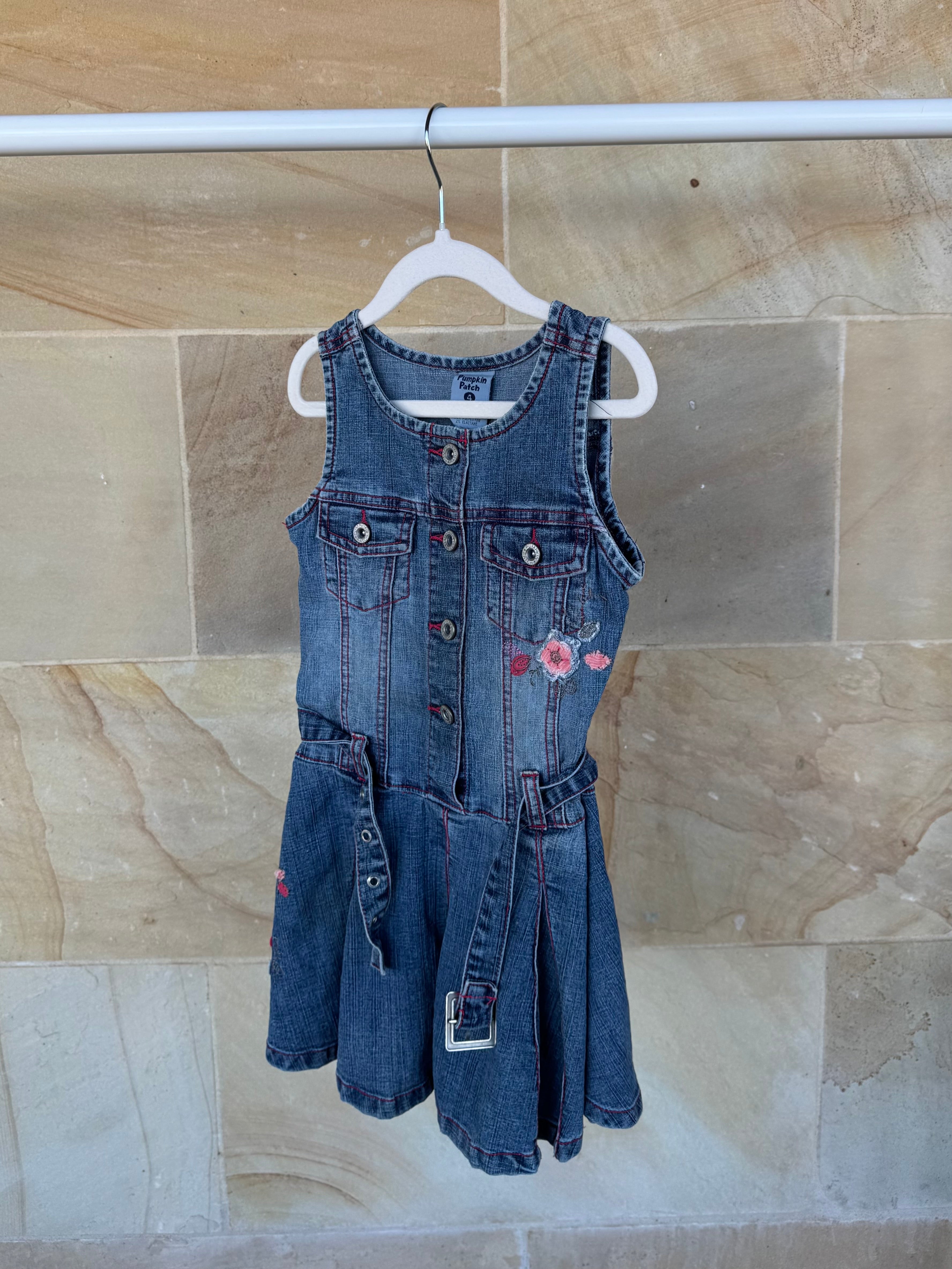 PUMPKIN PATCH KIDS DENIM DRESS 4