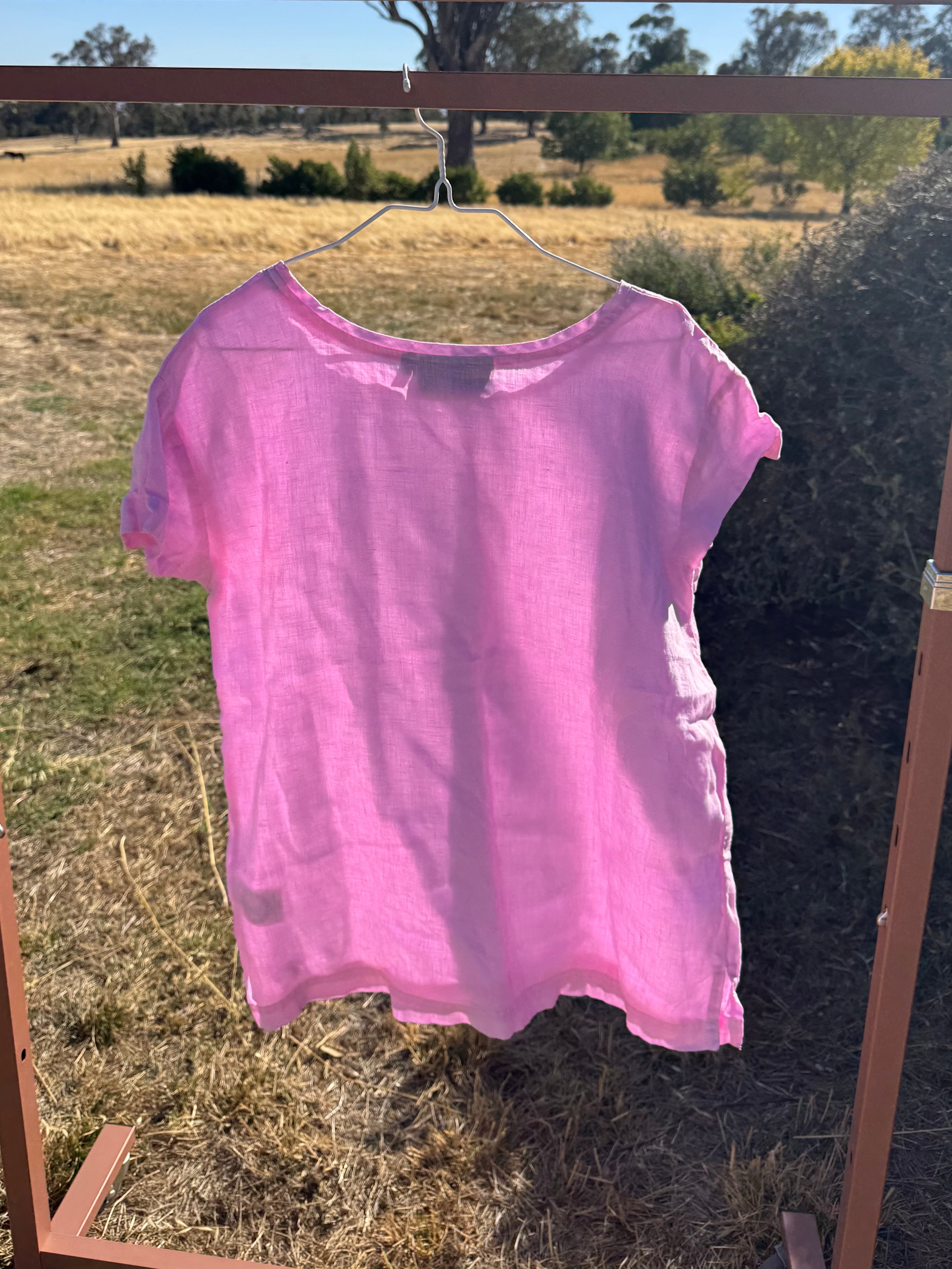 PILBARA LINEN SHIRT S
