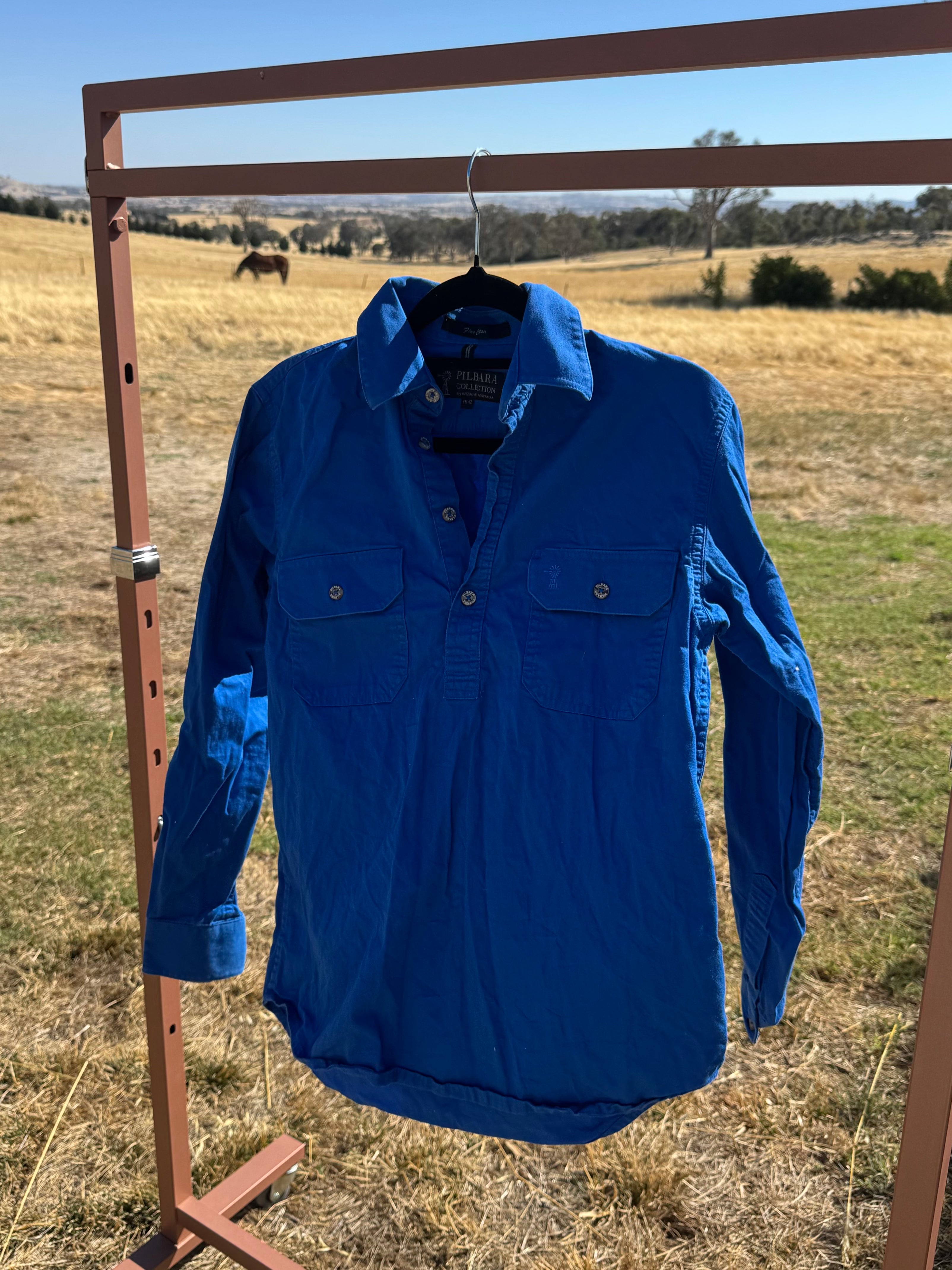 PILBARA KIDS WORK SHIRT 11-12