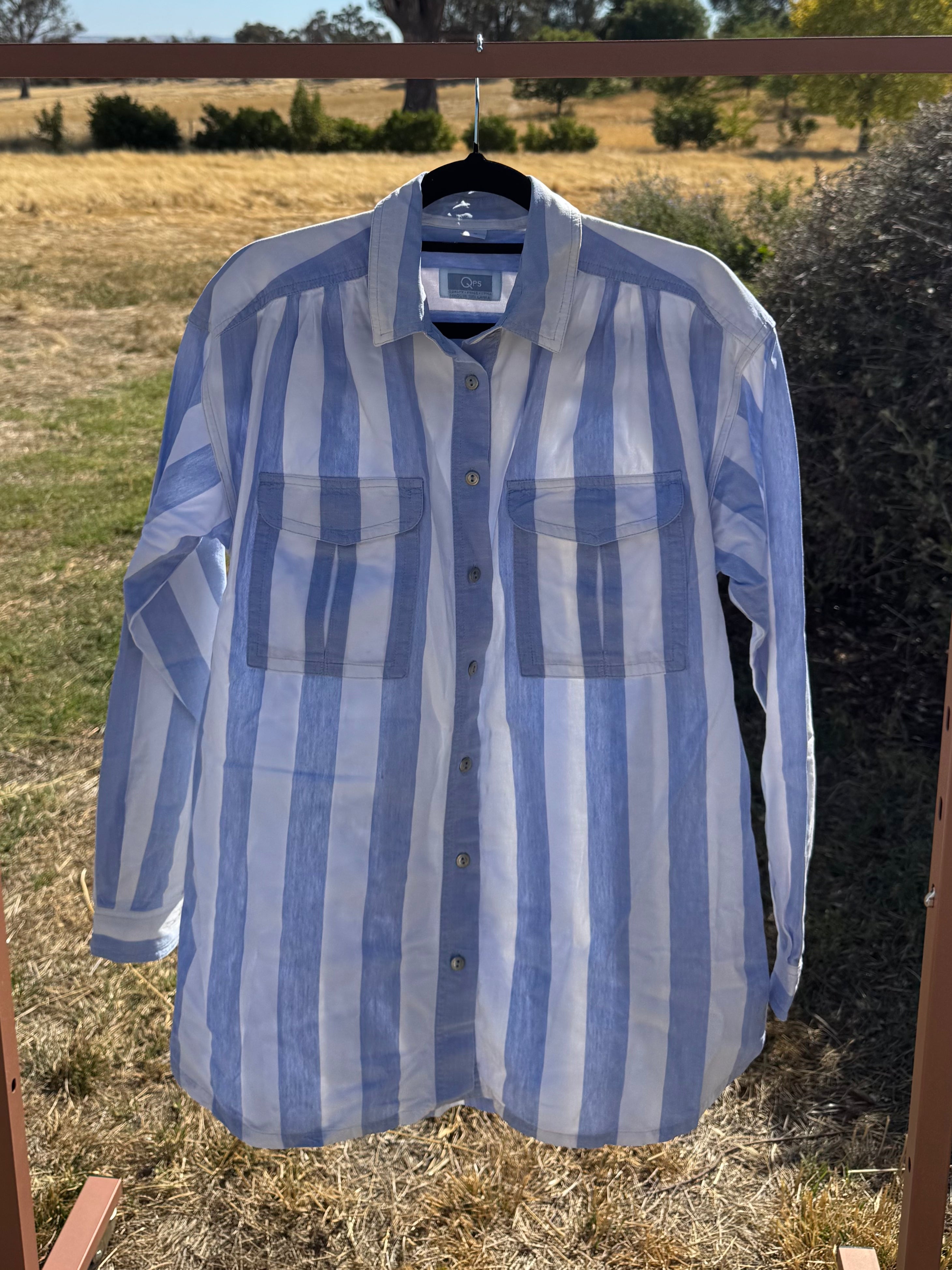 WOMENS STRIPED SHIRT S