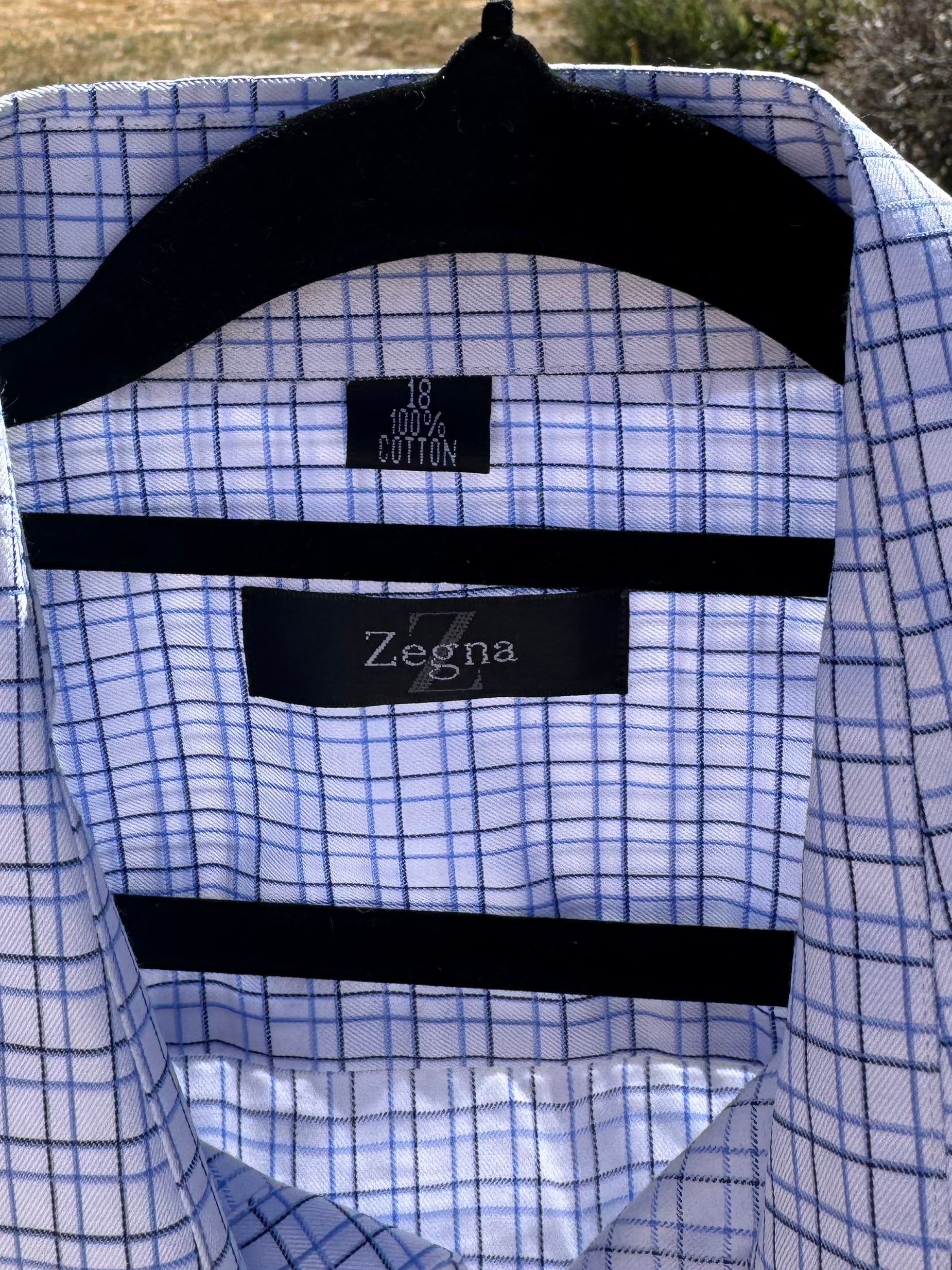 ZEGNA MENS DRESS SHIRT 2XL