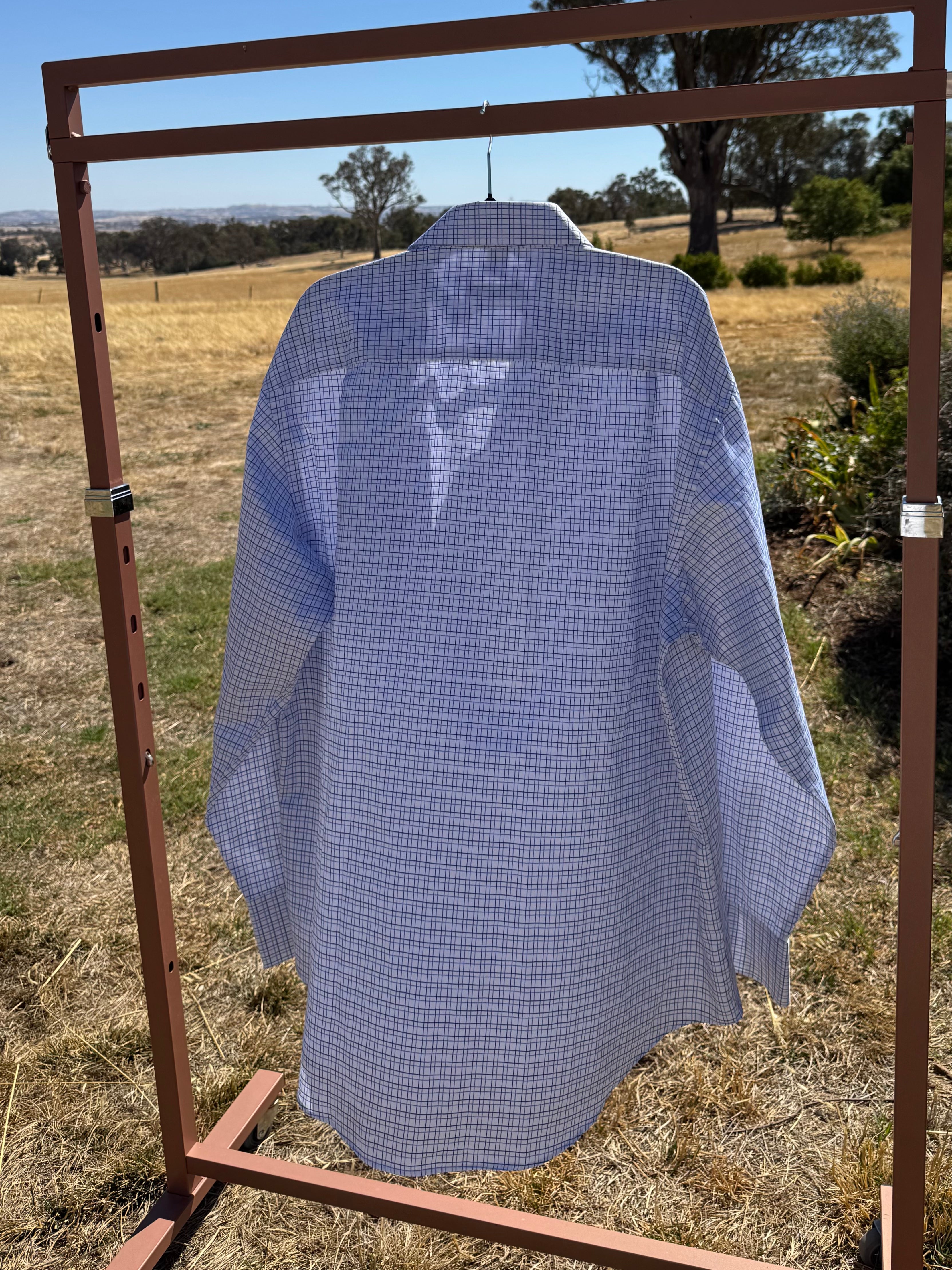 ZEGNA MENS DRESS SHIRT 2XL