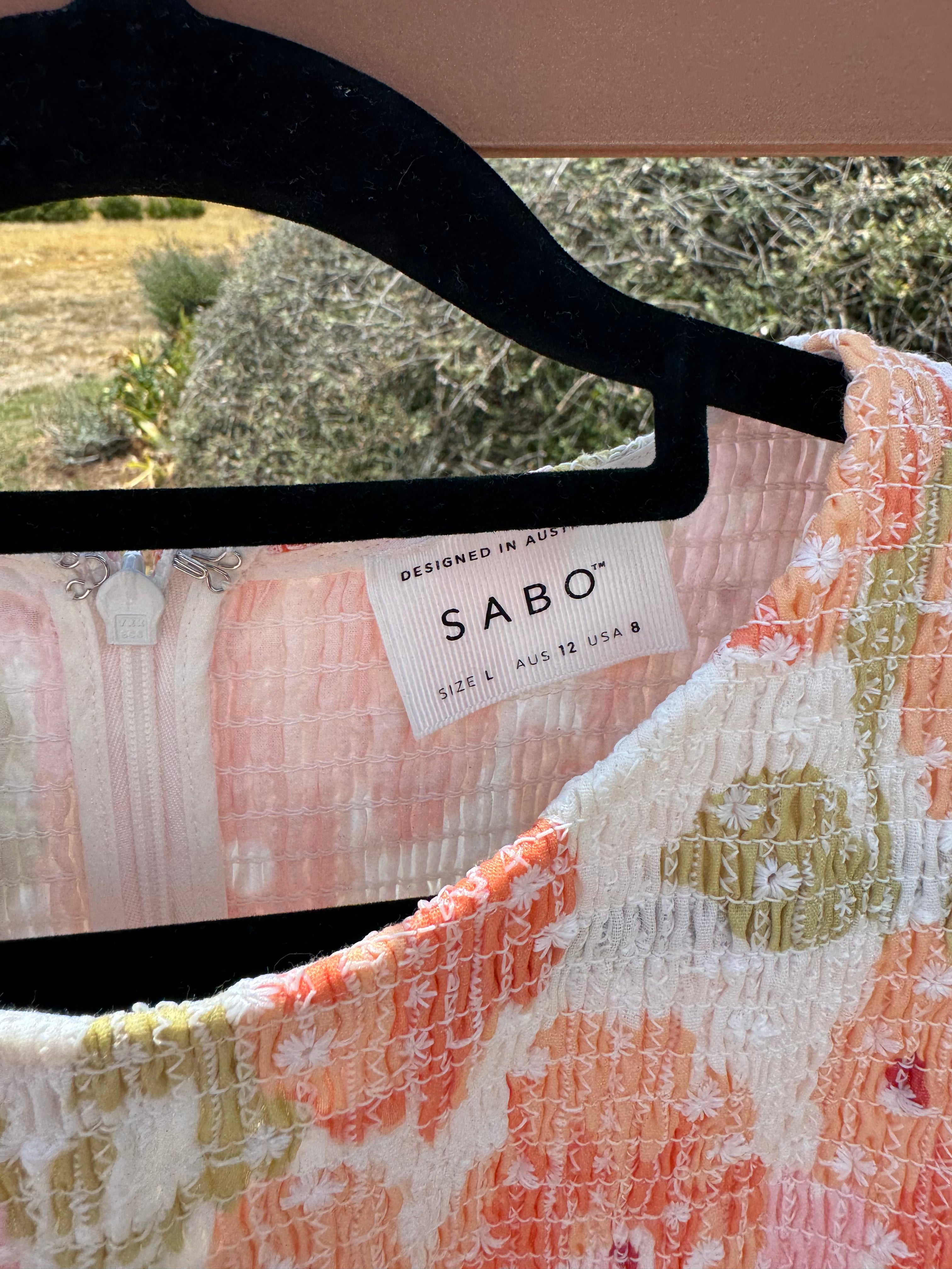 SABO PUFF SLEEVE DRESS L