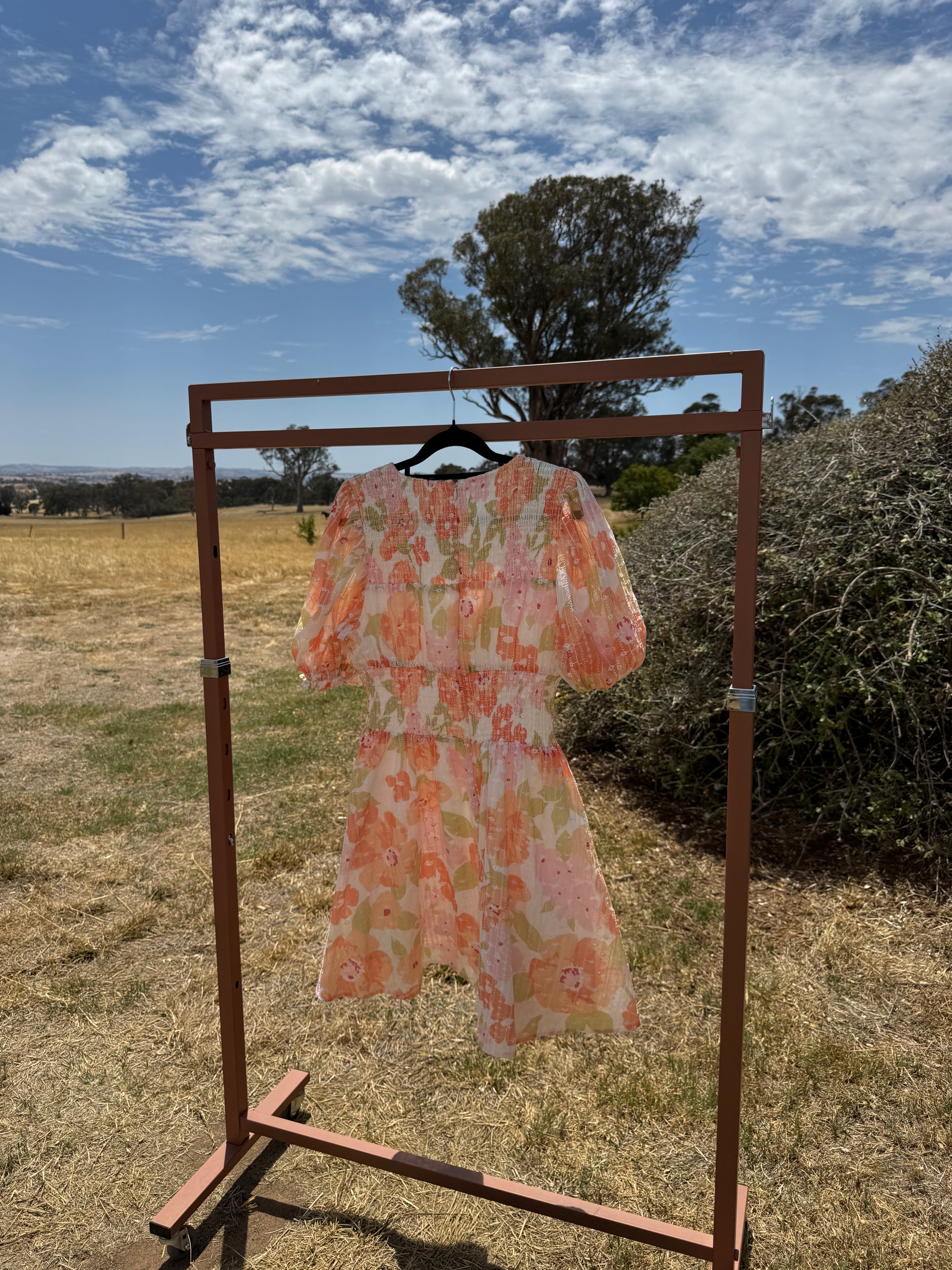 SABO PUFF SLEEVE DRESS L