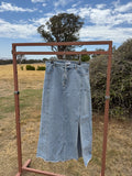 PINK DIAMOND DENIM MAXI SKIRT 12