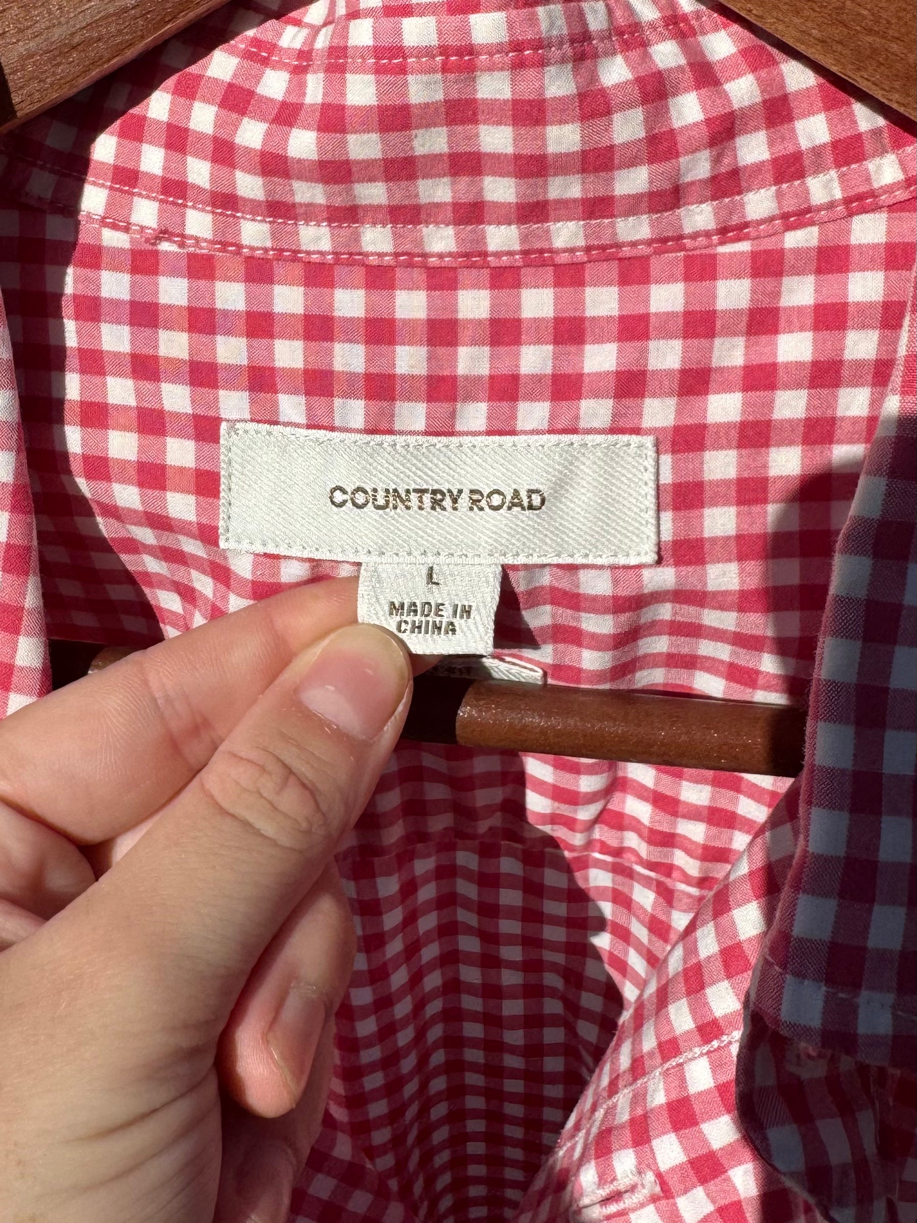 COUNTRY ROAD MENS SHORT SLEEVE SHIRT L